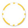 DA VINCI 100 11.5 Gram Blank 8 Stripe Poker Chips for Use with Custom Labels or Direct UV Print, Make Your Own Personalized Poker Set (Yellow) view 1
