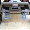 GPM For Traxxas TRX-4 Trail Defender Crawler Upgrade Parts Aluminum Front/Rear Bumper D-Rings - 1Pr Set Orange view 2