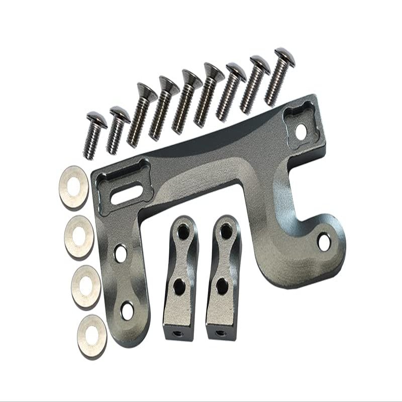 1/14 Truck Upgrade Parts Aluminum Servo Mount - 1 Set Gray Silver