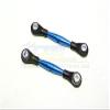 Aluminum 3mm Clockwise And Anticlockwise Turnbuckles With 12.5mm Long Plastic Ends & 5.8X3X6mm Balls (Total Length 59mm-63mm, From Hole To Hole 50mm-54mm) - 1Pr Blue view 1