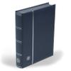 Lighthouse Stockbook Leather, DIN A4, 64 Black Pages, Padded Genuine Leather Cover, Blue view 1