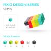 PIXIO-50 Mini Magnetic Blocks Building Toy in The Pixel Art Style with Free App - 5/16" Plastic Cubes with Magnets Inside - Open Ended Toy - Creativity Toy for Ages 6+ view 3