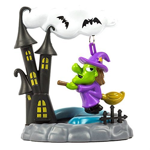 Solar Powered Swinging Witch with House