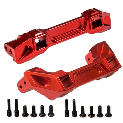 Aluminum Alloy Front and Rear Bumper Mount for 1/10 Scale TRX-4 Crawler Car (Red)