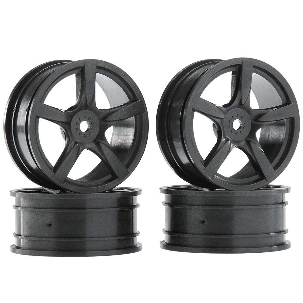 Tamiya Medium-Narrow 5-Spoke Wheel 24mm Offset 0 (4)