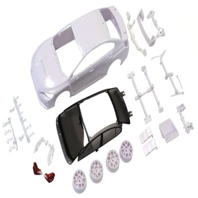 Kyosho Subaru WRX STI White Body Set, Unpainted, with Wheels MZN185