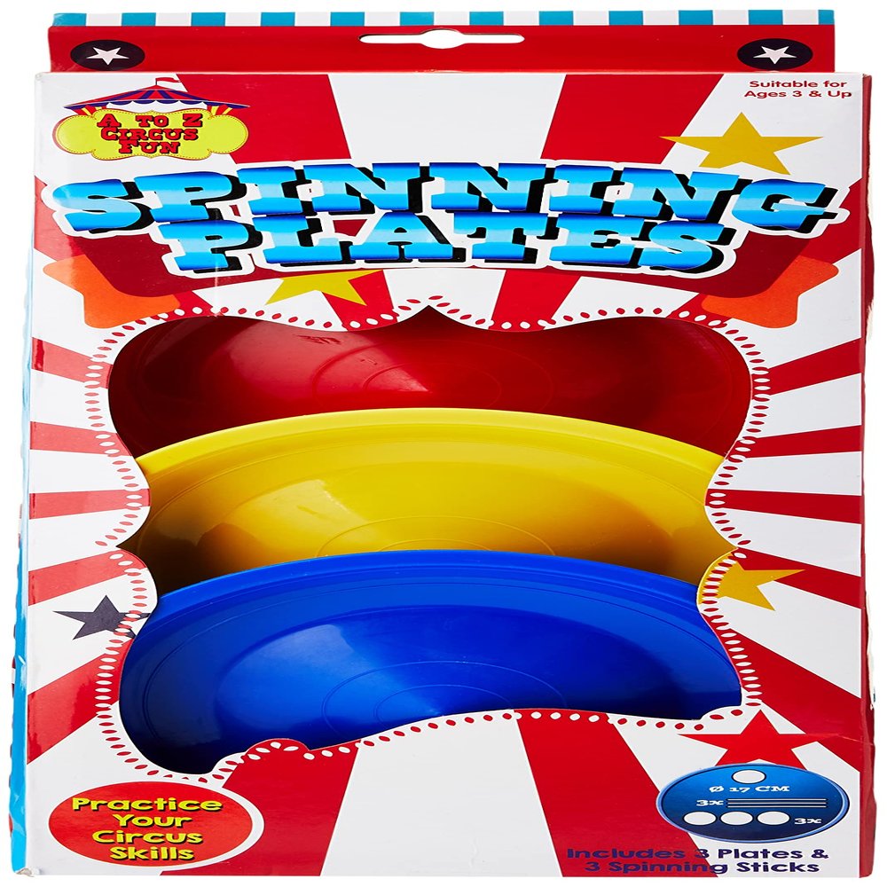 Atoz 01618 Spinning Plates, Multicolor, Packaging May Vary