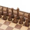 19,3 inch Unique Big Handmade Wood Chess Set with Big Drawer (Storage Box) - Bronze Symbols - High Detail Unique Board Game. Gorgeus and Amazing Gift from Armenia Europe view 3