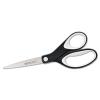 Straight KleenEarth Soft Handle Scissors, 8" Long, Black/Gray view 1