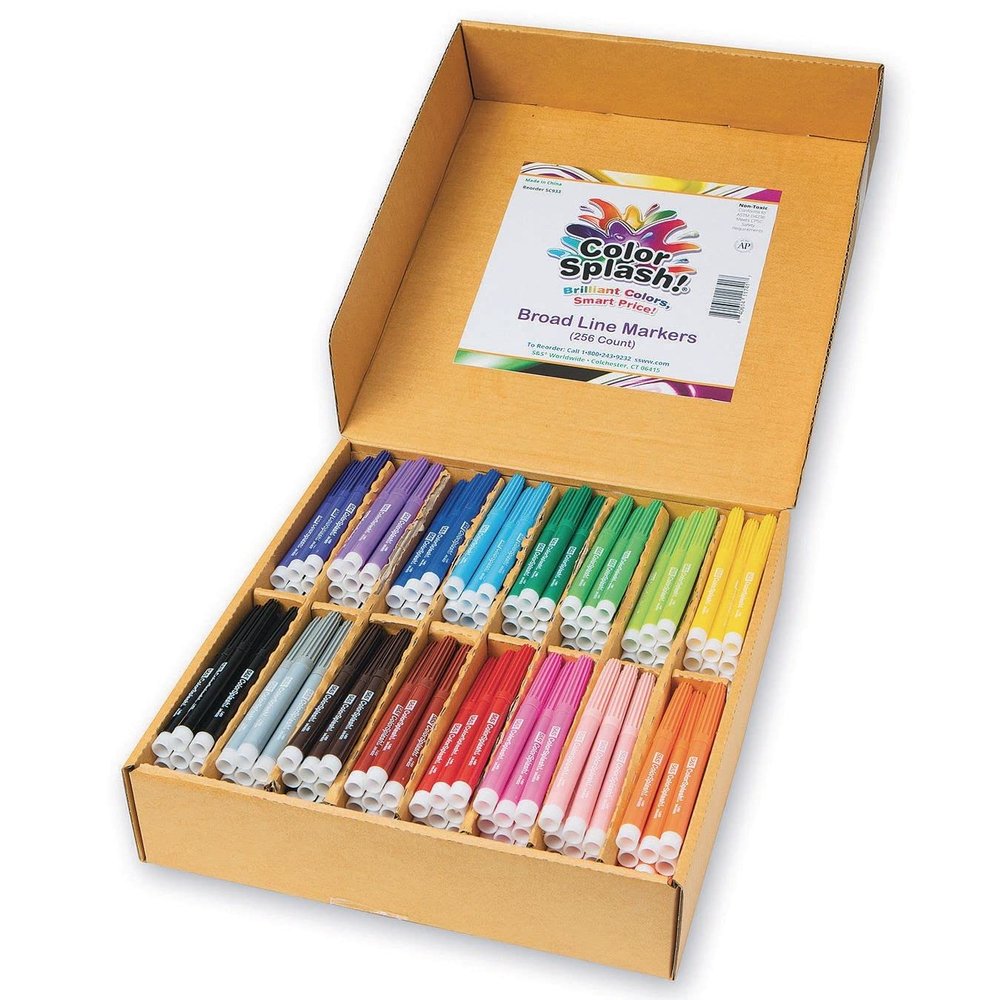 Color Splash! Broad line Markers Plus Pack - 16 Colors