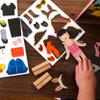 Petit Collage Magnetic Dress Up Best Friends  Magnetic Game Board with Mix and Match Magnetic Pieces, Ideal for Ages 3+  Includes 2 Scenes and 49 Creative Magnetic Pieces view 4