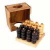 Logica Puzzles Art. 4 in a Row 3D - 3D Board Game in Fine Wood - Strategy Game for 2 Players - Travel Version view 2