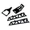 HBX part 12002 Servo Cover +Motor Guard +Chassis Side Plates A view 1