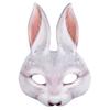 Boland - Half mask, realistic print, elastic, carnival, Halloween, fancy dress, theme party, costume, theatre, fancy dress, accessory, rabbit view 1