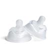 Herobility Double Anti-Colic Silicone Nipples, Baby Bottle Teats, Breast Like Shaped Nipples - Fits Herobility's & Eco Baby Bottles | Pack of 2 (Medium Size) view 1