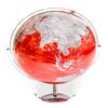 Extra Large Red & Silver Globe of the World 17" view 2