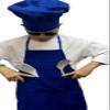 CHEFSKIN Small Children Kids Royal Blue Chef Set Apron & Adjustable Hat Quality Lite (SM (fits 3-8)) view 1
