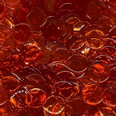 MR CHIPS Plastic Bingo Chips for Games 50,000 Count Box - Solid and Transparent Colors Counting Orange 3/4 Inch