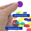 MR CHIPS Plastic Bingo Chips for Games 50,000 Count Box - Solid and Transparent Colors Counting Orange 3/4 Inch view 2