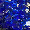 MR CHIPS Plastic Bingo Chips for Bingo Games 50,000 Count Box - Solid and Transparent Colors Counting Chips - Transparent Blue - 3/4 Inch view 1