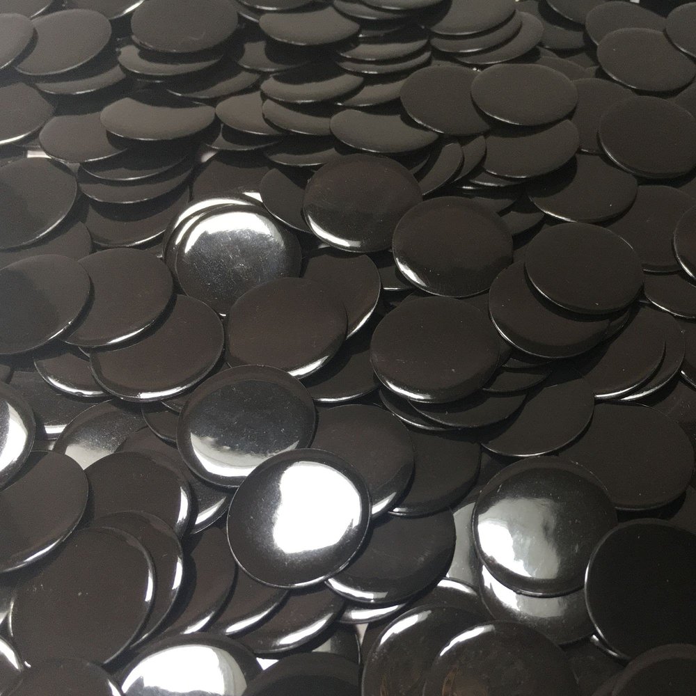 MR CHIPS Plastic Bingo Chips for Games 50,000 Count Box - Solid and Transparent Colors Counting Black 3/4 Inch