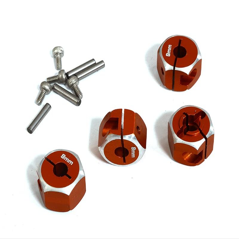 12mm Hex Wheel (4) Hub 9mm Thick for 1/10 Axial, Tamiya, Drift & TC