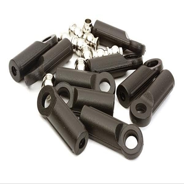Integy M3 Size Straight 27mm Length Ball Ends Type Tie Rod Ends, w/ 3mm Ball Links
