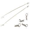 Secured Body Clip (4) with 120mm Retainer Link for 1/10 On-Road view 1