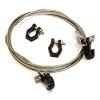 Integy Realistic Steel Tow Cable & Tow Hooks w/Bow Shackle for 1/10 Off-Road Crawler view 1