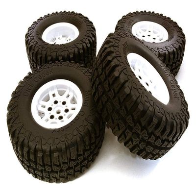 Integy Composite Dual 6 Spoke Off-Road 1.9 Size Wheel & Tire (4) (O.D.=102mm)