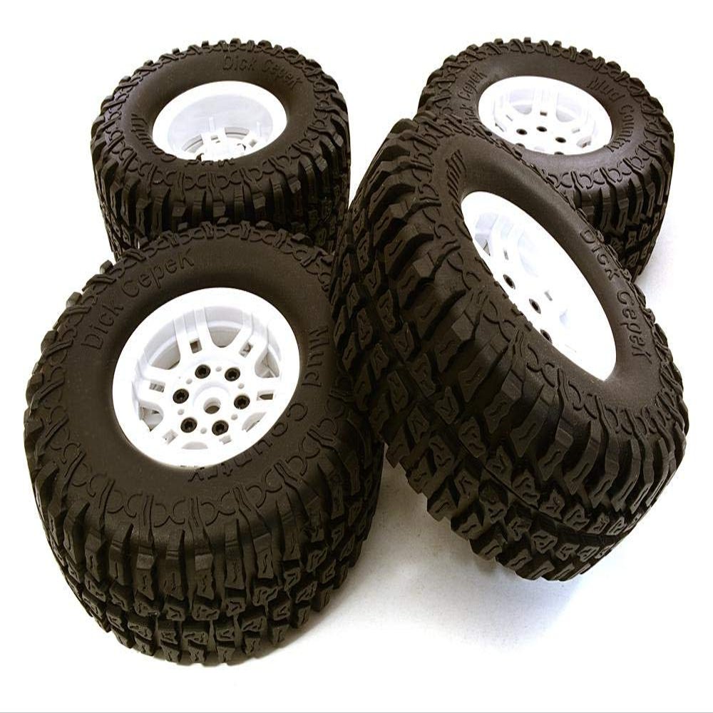 Integy Composite Dual 6 Spoke Off-Road 1.9 Size Wheel & Tire (4) (O.D.=102mm)