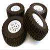 Integy Composite Dual 6 Spoke Off-Road 1.9 Size Wheel & Tire (4) (O.D.=102mm) view 1