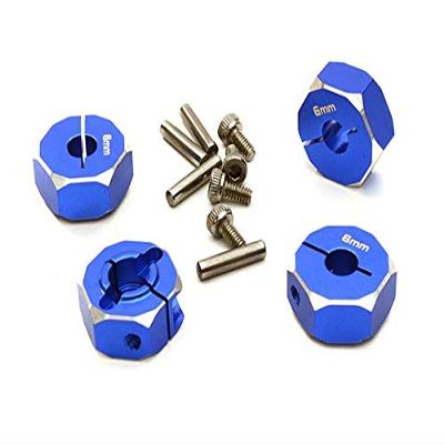 12mm Hex Wheel (4) Hub 6mm Thick for 1/10 Axial, Tamiya, Drift & TC