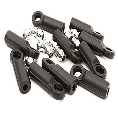 Integy M4 Size Straight 27mm Length Ball Ends Type Tie Rod Ends, w/ 3mm Ball Links