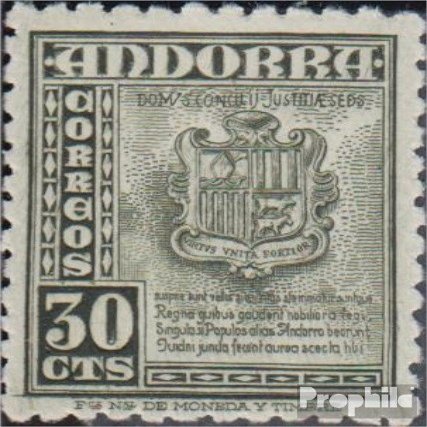 Andorra - Spanish Post 45 unmounted Mint/Never hinged ** MNH 1948 Symbols (Stamps for Collectors)