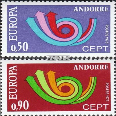 Andorra - French Post 247-248 (Complete.Issue.) unmounted Mint/Never hinged ** MNH 1973 Europe (Stamps for Collectors)