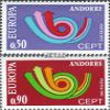 Andorra - French Post 247-248 (Complete.Issue.) unmounted Mint/Never hinged ** MNH 1973 Europe (Stamps for Collectors) view 1