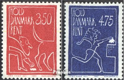 Denmark 1010-1011 (Complete.Issue.) unmounted Mint/Never hinged ** MNH 1991 Current Topics II (Stamps for Collectors) Comics