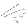 Secured Body Clip (4) with 120mm Retainer Link for Traxxas 1/16 view 1