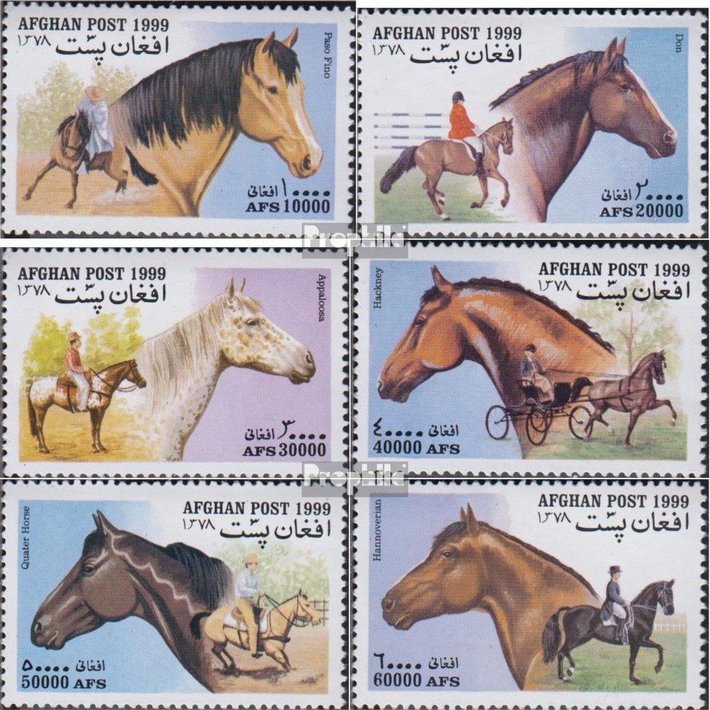 Afghanistan 1903-1908 (Complete.Issue.) unmounted Mint/Never hinged ** MNH 1999 Horses (Stamps for Collectors) Horses/Zebras