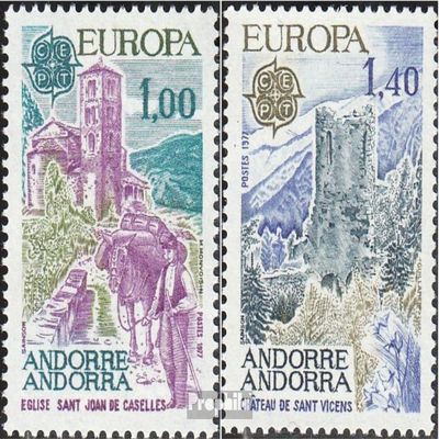 Andorra - French Post 282-283 (Complete.Issue.) unmounted Mint/Never hinged ** MNH 1977 Europe (Stamps for Collectors)