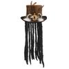 Boland Halloween Voodoo Buluku Hat with Long Hair Fancy Dress Accessory view 1