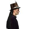 Boland Halloween Voodoo Buluku Hat with Long Hair Fancy Dress Accessory view 3