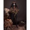 Boland Halloween Voodoo Buluku Hat with Long Hair Fancy Dress Accessory view 4