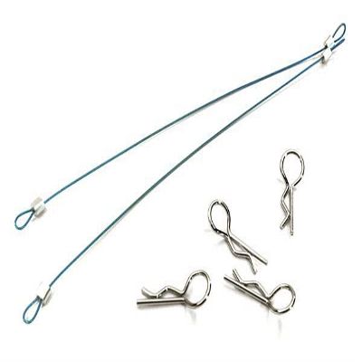 Integy Secured Body Clip (4) with 120mm Retainer Link for 1/10 On-Road