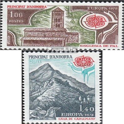 Andorra - French Post 290-291 (Complete.Issue.) unmounted Mint/Never hinged ** MNH 1978 Europe (Stamps for Collectors)