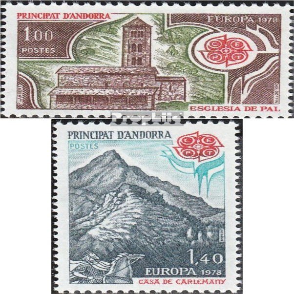 Andorra - French Post 290-291 (Complete.Issue.) unmounted Mint/Never hinged ** MNH 1978 Europe (Stamps for Collectors)