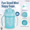 Twistshake Non-Spill Mini Baby Sippy Cup with Soft Spout and Fruit Mixer - 230ml | Leak Proof Baby Weaning Cup | Easy-Grip Toddler Cups | BPA-Free Sippy Cups for Toddlers | Pastel Blue- 1 Count view 3