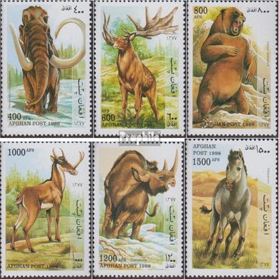 Afghanistan 1784-1789 (Complete.Issue.) unmounted Mint/Never hinged ** MNH 1998 Prehistoric Mammals (Stamps for Collectors) Other Mammals (Monkeys/Dinosaurs/Elephants ...)