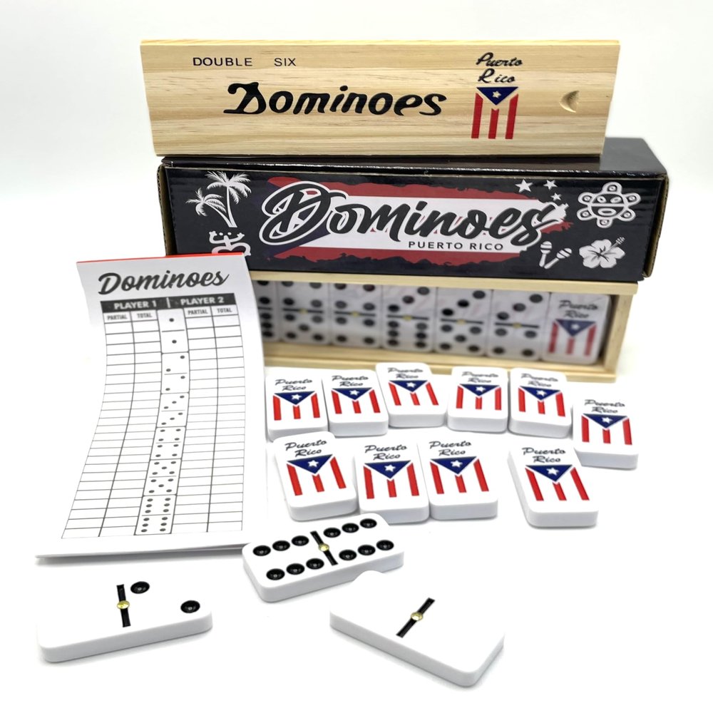 Puerto Rico Dominoes Domino de Puerto Rico, Doble SEIS, Domino Clasico Boricua, puertorriqueno